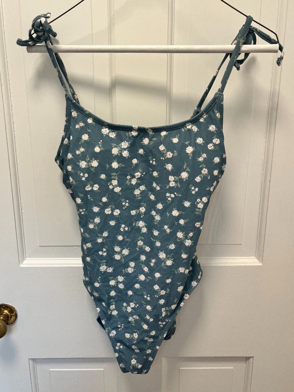 Shade & Shore One-piece bathing suit floral bow small girlhoodcore feminine